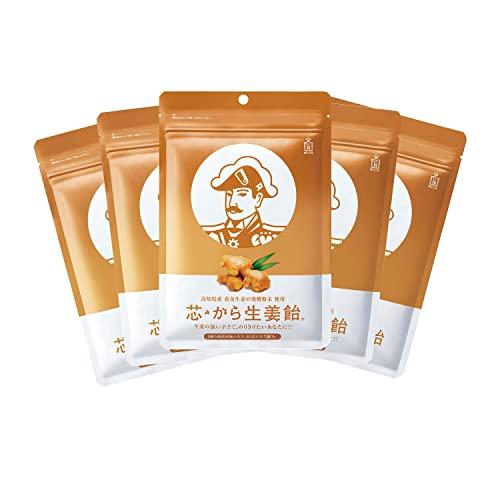森下仁丹 芯・から生姜飴 (48g×5袋)  のど飴 しょうが飴 生姜粉末 生姜パウダー 高知県産 ...