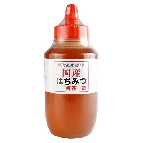 国産はちみつ 百花 1kg はちみつ専門店秋田屋 業務用 純粋蜂蜜 希少 健康 美容