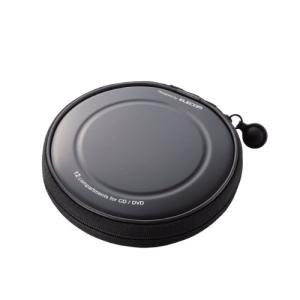 エレコム DVD CDケース セミハード ファスナー付 12枚収納 ブラック CCD-H12BK