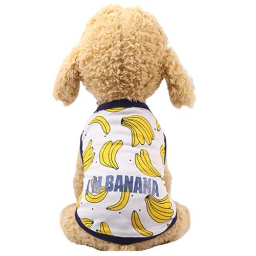 RIOSTUDIO 犬服 犬の服 春夏用 XS~2XL フルーツ柄タンクトップ キャミソールワンピー...