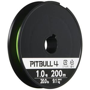 シマノ(SHIMANO) PEライン ピットブル 4本編み 200m 1.5号 ライムグリーン 31.7lb PL-M64R