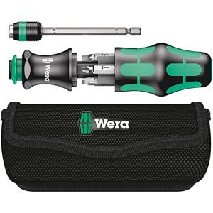 Wera(ヴェラ) 05051025001 | ビットホルダードライバー シルバー KK 26 取り外し可能なバヨネットブレード付き (マイナス｜luana-shop01