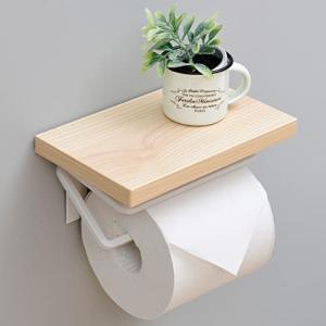 山善 トイレットペーパーホルダー 棚付き (スマ...の商品画像