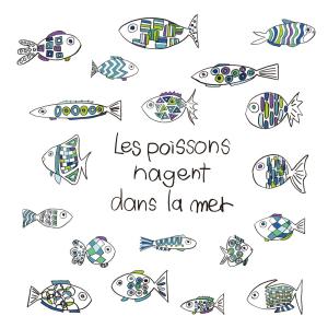 ウォールステッカー さかな s15005 魚 フィッシュ 北欧 海 熱帯魚 アクアマリン アート シール 壁紙 ポスター