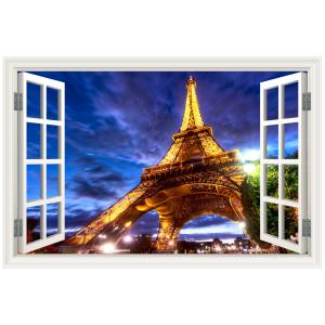 ウォールステッカー 窓枠 エッフェル塔 日本製 Mu3 壁紙 夜景 フランス パリ シール 自然 風景 景色 旅行 写真 ポスター インスタ Acw 0044 Myn S Lucca 通販 Yahoo ショッピング
