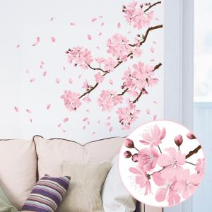 サクラ 桜 ウォールステッカー 日本製 桜吹雪 春 花びら