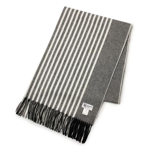 ジョンストンズ / JOHNSTONS / ストライプ カシミヤ 大判ストール / 返品・交換可能