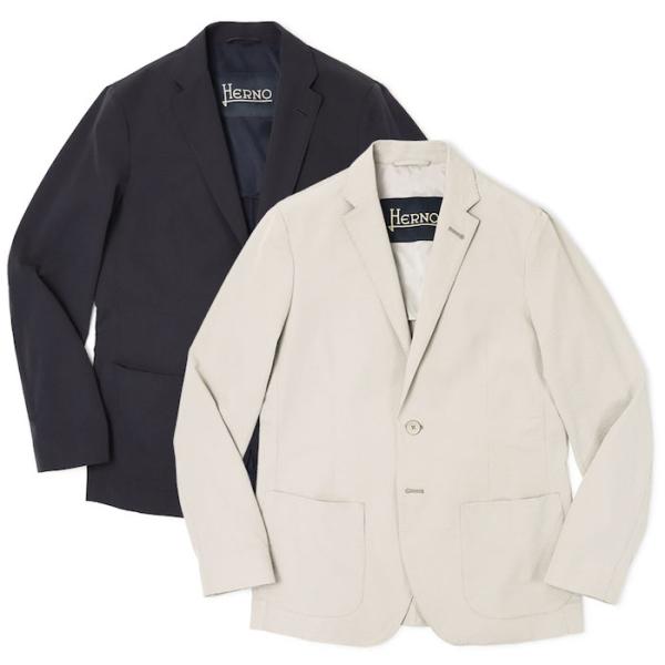 ヘルノ / HERNO / 2B2Pシングルジャケット / セットアップ対応 / ストレッチシアサッ...