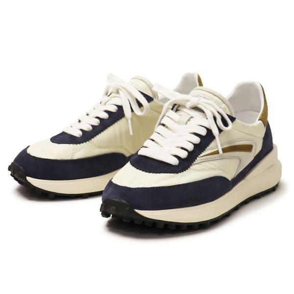 デイト / D.A.T.E. / スニーカー / ATHLETA NYLON IVORY-BLUE ...