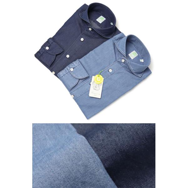 フィナモレ / Finamore / セルジオ / SERGIO / デニム シャツ / コットン ...