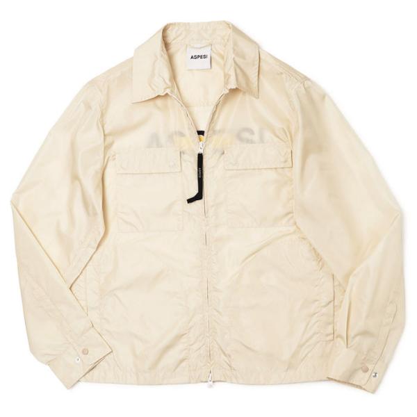 アスペジ / ASPESI / シャツアウター / ナイロン / バックロゴプリント / 返品・交換...