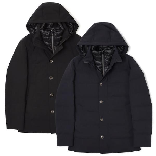 モンテコーレ / Montecore / ダウン アウター / レイヤードデザイン / 取り外しフー...