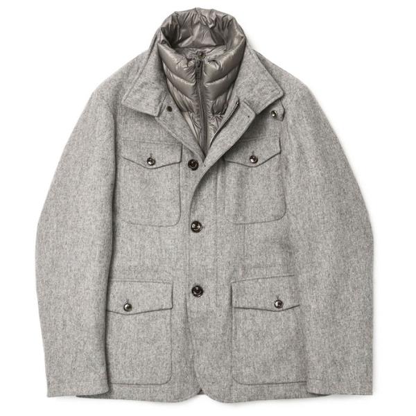 モンテコーレ / Montecore / M-65型ダウンジャケット / ウールフランネル / 取り...