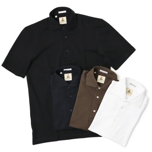 ギローバー / GUY ROVER / ポロ シャツ / カッタウェイ コットン 鹿の子 半袖 / ...