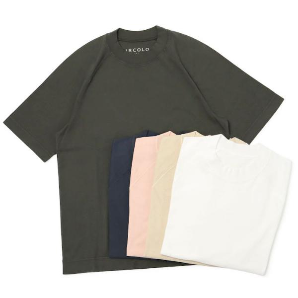 チルコロ 1901 / CIRCOLO 1901 /  セミ モックネック Tシャツ / ラグランス...