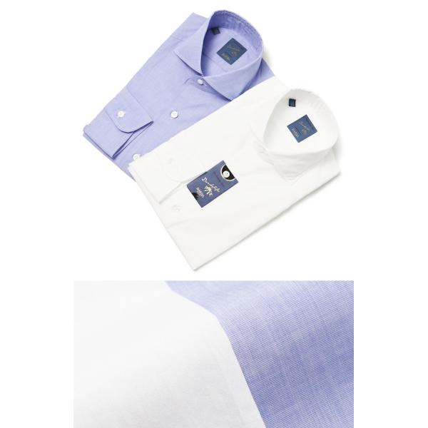 バルバ / BARBA / DANDY LIFE / ダンディ ライフ / セミワイドカラー シャツ...