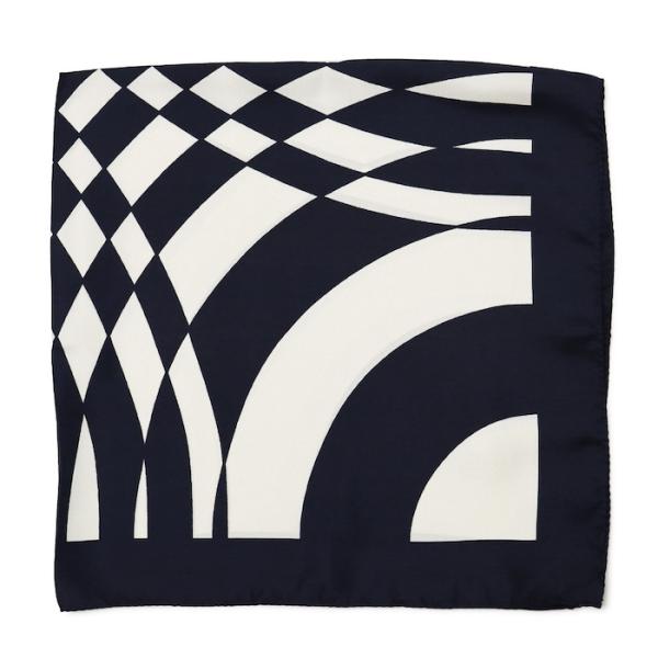 【ポストへお届け】ジエレ / GIERRE / ネッカチーフ / ジオメトリック / シルク プリン...