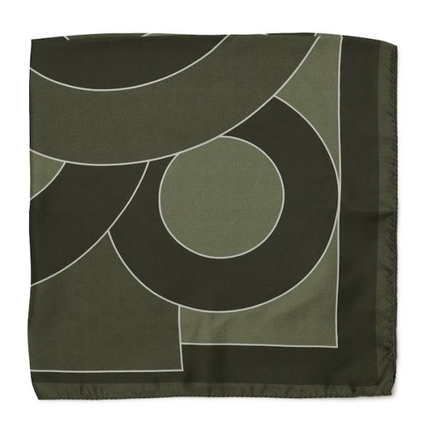 【ポストへお届け】ジエレ / GIERRE / ネッカチーフ / ジオメトリック / シルク プリン...