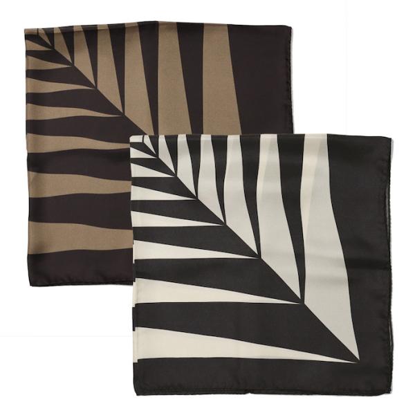 【ポストへお届け】ジエレ / GIERRE / ネッカチーフ / ジオメトリック / シルク プリン...