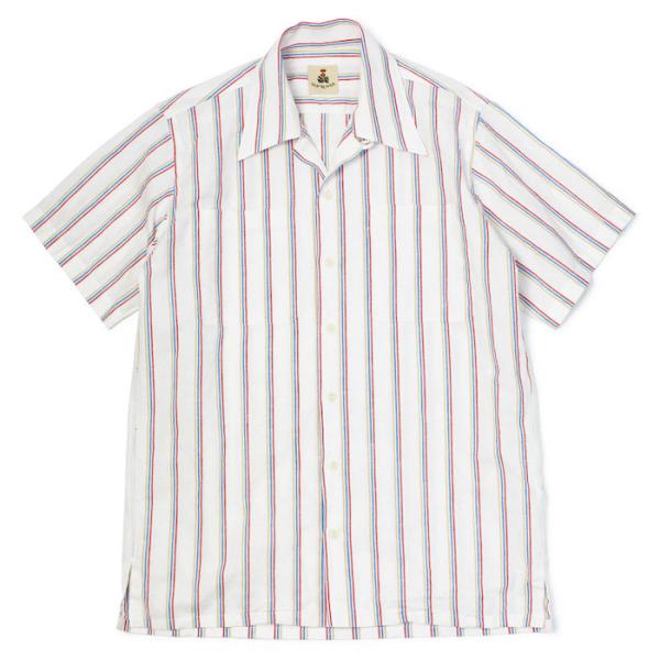 ギローバー / GUY ROVER / オープンカラー / 半袖シャツ / コットンリネン / マル...