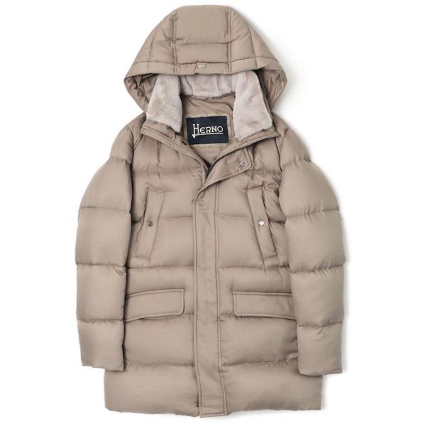 ヘルノ / HERNO / ダウン コート / N-3B型 / 襟ファー フーデッド スタンドカラー...