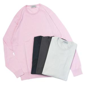 ジョンスメドレー / JOHN SMEDLEY / HATFIELD / クルーネック ニット / 30G シーアイランド コットン 長袖 / STANDARD FIT / 返品・交換可能｜luccicare