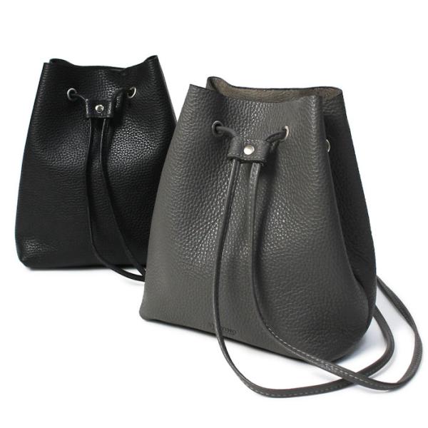 タスティング / TUSTING / 巾着 バッグ/ レザー / Leicester ( M ) /...