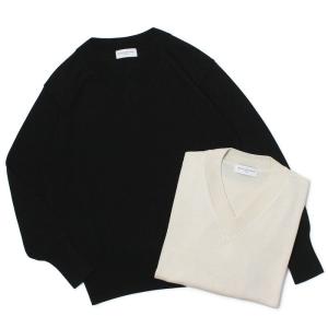 レンコントラント / Rencontrant / Vネック ニット / ロング スリーブ / ウォッシャブル シルク / 返品・交換可能｜luccicare