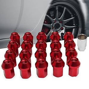 HSen Racing アルミ製 ホイールナット タイヤナット レーシングナット ホイールロックナットM12 x P1.5 高さ35mm 20個セット