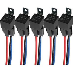 Seliwirkt 5個 4極リレー、JD1912 カーリレー、DC12V 40A