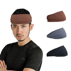 ヘアバンド メンズヘッドバンド 汗止め ヘアターバン 洗顔用 通気性あり 伸縮性あり 吸汗速乾 髪留めらかい ランニング ダンス ヨガ 男女兼用 スポ