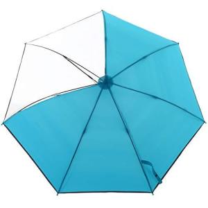 安全 反射テープ付 見通しの良いビニール2面窓付 グラス骨 55cm ジャンプ傘
