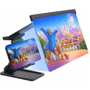 スクリーンアンプ スマホ画面拡大鏡スタンド 画面拡大ルーペ