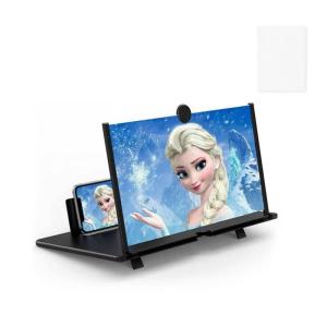 16インチブラック スマホ 拡大鏡 携帯 拡大鏡 HD 5倍