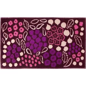 玄関マット ドアマット 屋内用/45×75cm/モダンデザイン/洗える/Kobe Muoto/紫/日...