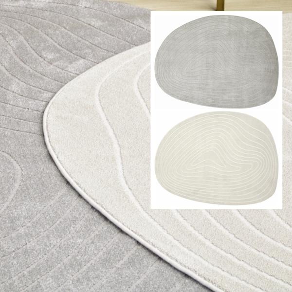 高級 ラグ/200×250cm/インポート 絨毯/変形 卵形 カーペット/ベルギー/ウィルトン織/サ...