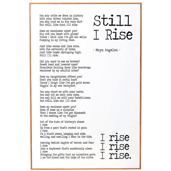 アート 壁掛け 絵画/アートパネル/デザイン Still I Rise/40×60