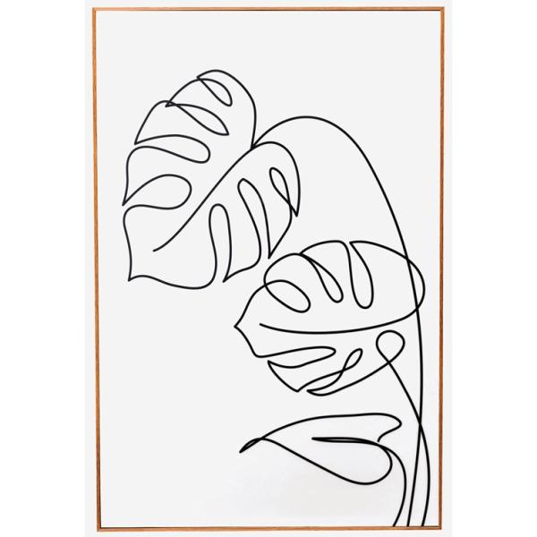 アート 壁掛け 絵画/アートパネル/デザイン モンステラ/40×60