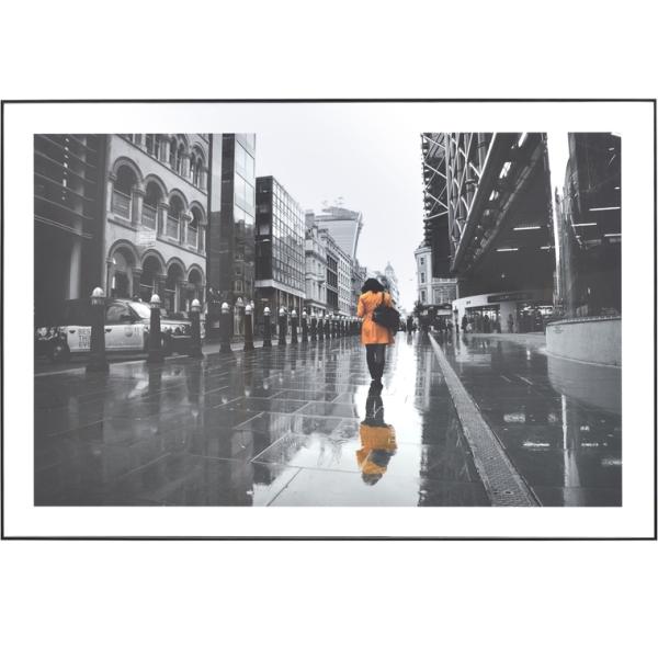 アート 壁掛け 絵画/アートパネル/デザイン 雨のマンハッタン/60×90