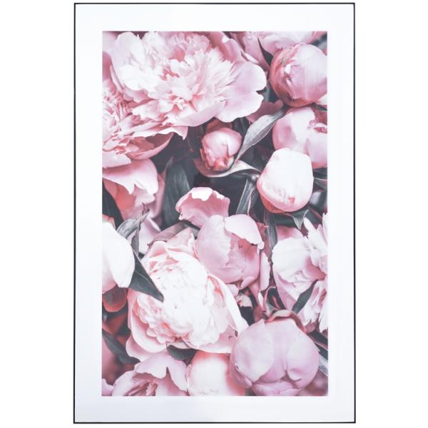 アート 壁掛け 絵画/アートパネル/デザイン ピンク 花/80×120
