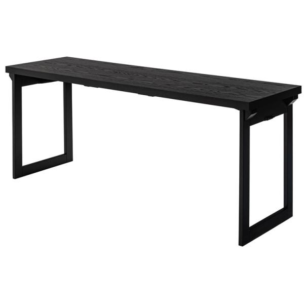 ダイニングテーブル 仏事テーブル/折り畳み/幅150 奥行45 高さ60 薄型/ブラック