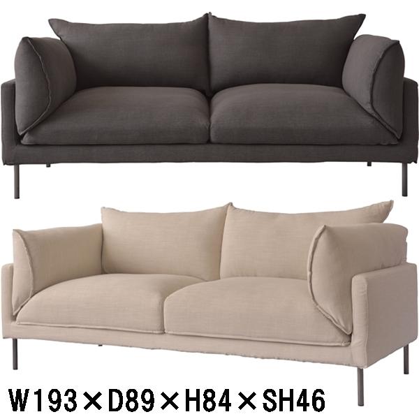 ソファー ソファ/三人掛け/ロースタイル可/幅193 高さ84 座面高46/送料お問い合わせ