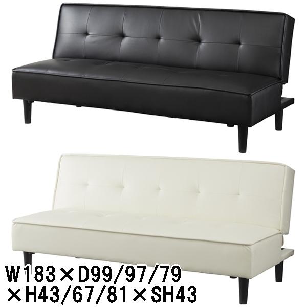 ソファー ソファ/ソファーベッド/合皮/幅183  座面高43/送料お問い合わせ