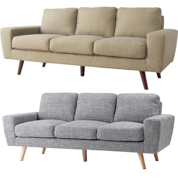 ソファー ソファ/三人掛け/ポケットコイル仕様/幅186 座面高45/ロータイプ使用可/送料お問い合...