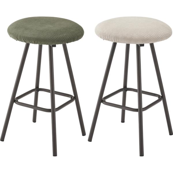 スツール/丸椅子/コーデュロイ/幅29 座面高45