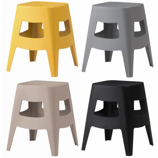 スツール/樹脂製/スタッキング/幅38 座面高45