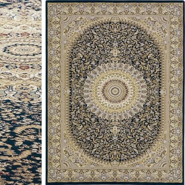 高級 ラグ/160×230cm/インポート 絨毯/カーペット/トルコ/ウィルトン織/ネシア/ブルー