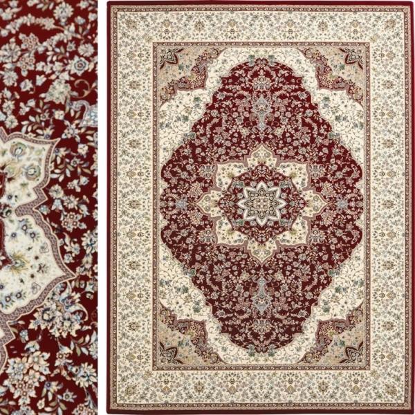 高級 ラグ/240×340cm/インポート 絨毯/カーペット/エジプト/ウィルトン織/ザオラ/レッド