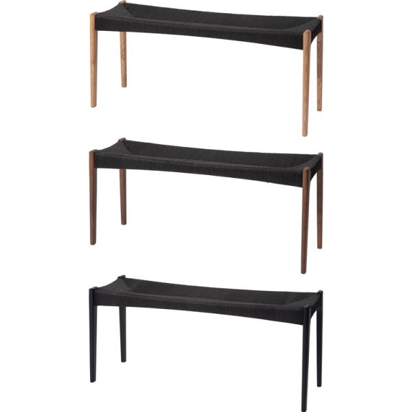 ベンチ/長椅子/ペーパーコード/木製 和/幅105 座面高45