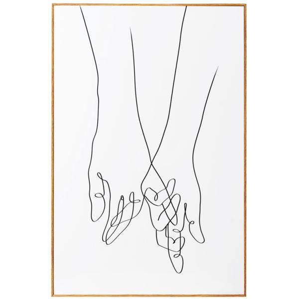 アート 壁掛け 絵画/アートパネル/デザイン 恋人/40×60